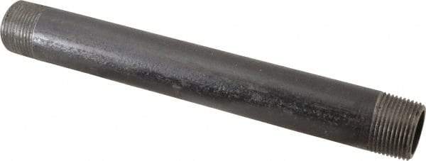 Value Collection - Schedule 80, 1" Diam x 10" Long Black Pipe Nipple - Threaded - Top Tool & Supply