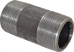 Value Collection - Schedule 80, 1-1/4" Diam x 3" Long Black Pipe Nipple - Threaded - Top Tool & Supply