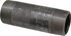 Value Collection - Schedule 80, 1-1/2" Diam x 5" Long Black Pipe Nipple - Threaded - Top Tool & Supply