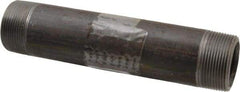 Value Collection - Schedule 80, 1-1/2" Diam x 8" Long Black Pipe Nipple - Threaded - Top Tool & Supply