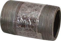 Value Collection - Schedule 80, 2" Diam x 3-1/2" Long Black Pipe Nipple - Threaded - Top Tool & Supply