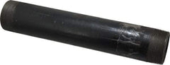 Value Collection - Schedule 80, 2" Diam x 12" Long Black Pipe Nipple - Threaded - Top Tool & Supply