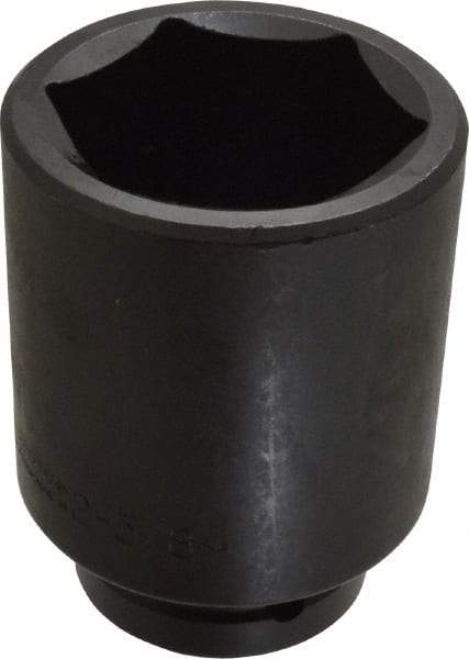 Proto - 1" Drive 2-5/8" Deep Impact Socket - 6 Points, 5" OAL - Top Tool & Supply