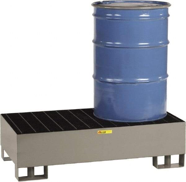 Little Giant - 66 Gal Sump, 2,000 Lb Capacity, 2 Drum, Steel Platform - 51" Long x 26" Wide x 16" High - Top Tool & Supply