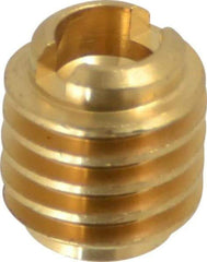 E-Z LOK - #4-40, Brass Knife Insert - 1/4" Drill, 1/4" Hole Diam, 3/8" Long, 1/2" Min Grip - Top Tool & Supply