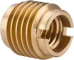 E-Z LOK - 3/8-16, Brass Knife Insert - 1/2" Drill, 1/2" Hole Diam, 5/8" Long, 3/4" Min Grip - Top Tool & Supply