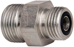 Parker - 1" OD, Steel Union - 6,000 Max Working psi, 1-1/2" Hex, O-ring Face Seal Ends - Top Tool & Supply