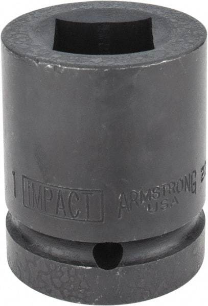 Armstrong - 1" Drive 1" Standard Impact Socket - 2-1/2" OAL - Top Tool & Supply