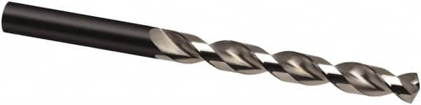 Jobber Length Drill Bit: 0.3386″ Dia, 130 °, Cobalt Bright/Uncoated, Right Hand Cut, Parabolic Flute