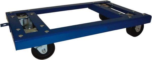 PRO-SOURCE - 2,000 Lb Capacity Steel Welded Angle Iron Open Dolly - 30" Long x 18" Wide, 4" Wheels - Top Tool & Supply