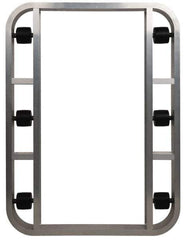 PRO-SOURCE - 4,000 Lb Capacity Aluminum Pallet Dolly - 48" Long x 36" Wide x 4-1/2" High, 3-1/4" Wheels - Top Tool & Supply