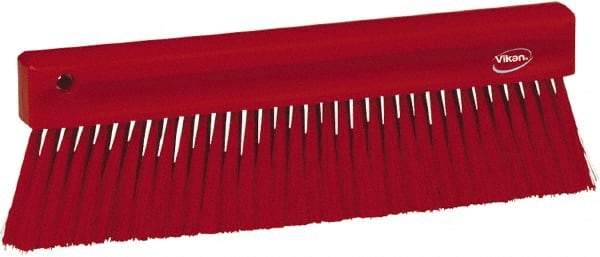 Vikan - Polyester Counter Brush - 2" Bristle Length, 11" Long x 1-1/4" Wide Head, Red - Top Tool & Supply