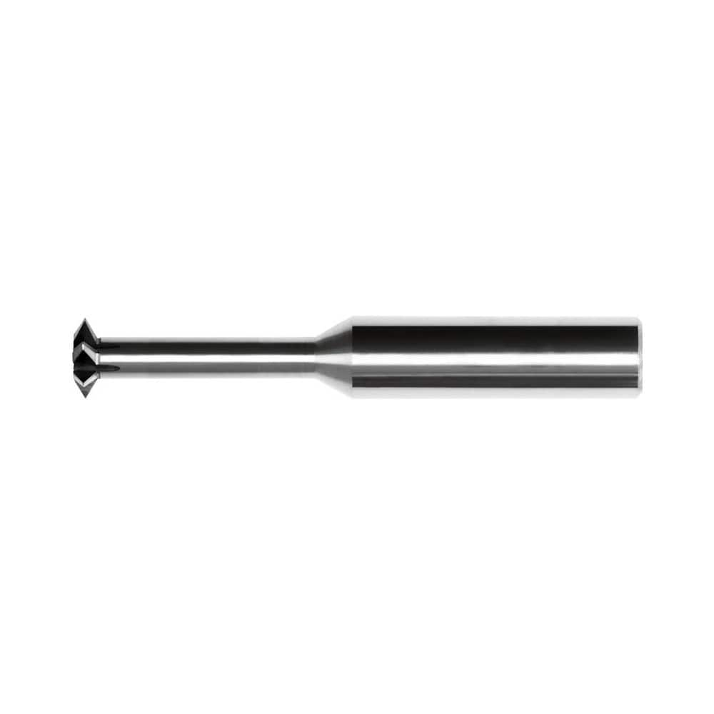 Single Profile Thread Mill: #10-32, 20 to 56 TPI, Internal, 3 Flutes, Solid Carbide 0.1563″ Cut Dia, 3/16″ Shank Dia, 2.5″ OAL, Bright/Uncoated