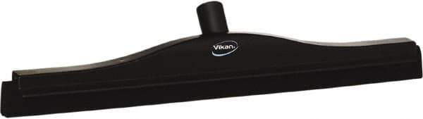 Vikan - 20" Foam Rubber Blade Bench Squeegee - Double Edge, Black, Plastic Holder - Top Tool & Supply