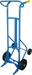 PRO-SOURCE - 1,000 Lb Load Capacity, 55 Gal Drum Hand Truck - 24" Wide x 60" High, 4 Wheels - Top Tool & Supply