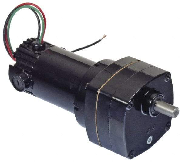 Bison Gear - 90 VDC, 71 RPM, 25.2:1 Gear Ratio, Parallel Gearmotor - 40 Torque, 1/20 hp, TENV Enclosure - Top Tool & Supply