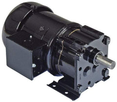 Bison Gear - 230 Volt, 17 RPM, 102.4:1 Gear Ratio, Parallel Gearmotor - 350 Torque, 1/4 hp, TENV Enclosure - Top Tool & Supply