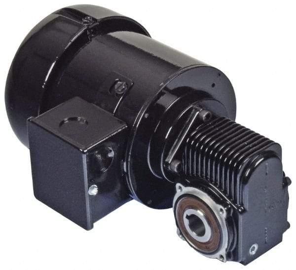 Bison Gear - 115 Volt, 124 RPM, 13:1 Gear Ratio, Right Angle Gearmotor - 32 Frame, 38 Torque, 1/8 hp, TEFC Enclosure - Top Tool & Supply