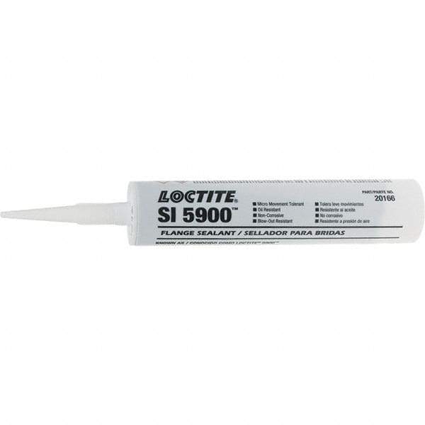 Loctite - 300 mL Cartridge Black Silicone Sealant - 5900 300ML EN LOCTITE RTV FLX FLNGESLNT - Top Tool & Supply