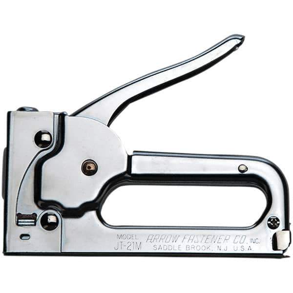 Arrow - Manual Staple Gun - Chrome Plated Steel - Top Tool & Supply