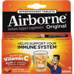 Airborne - Orange Flavor Immune Support Tablets - Vitamins/Supplements - Top Tool & Supply