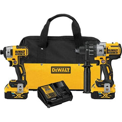 DeWALT - 20 Volt Cordless Tool Combination Kit - Includes Hammerdrill & Impact Driver, Lithium-Ion Battery Included - Top Tool & Supply