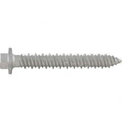 5/16″ Diam, 1-3/4 Length Under Head, Hex Drive Concrete Screw & Masonry Fastener Carbon Steel, StalGard Silver Finish