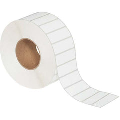 Value Collection - Pack of 6 Rolls, 5,000 Labels per Roll, 3" x 1" White Matte Coated Facestock Thermal Labels - Top Tool & Supply