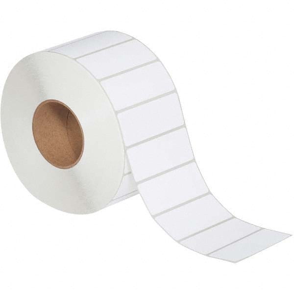 Value Collection - Pack of 4 Rolls, 3,850 Labels per Roll, 4" x 1-1/2" White Topcoated Facestock Thermal Labels - Top Tool & Supply