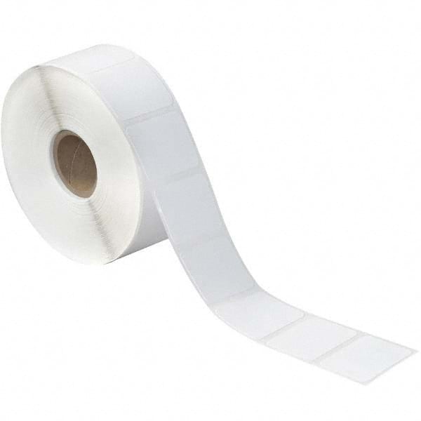 Value Collection - Pack of 12 Rolls, 1,380 Labels per Roll, 1-1/4" x 1" White Paper Thermal Labels - Top Tool & Supply