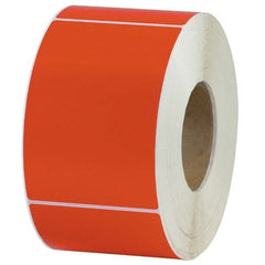 Value Collection - Pack of 4 Rolls, 1,000 Labels per Roll, 4" x 6" Red Topcoated Facestock Thermal Labels - Top Tool & Supply