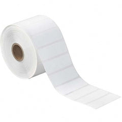 Value Collection - Pack of 12 Rolls, 1,780 Labels per Roll, 2-1/4" x 3/4" White Paper Thermal Labels - Top Tool & Supply