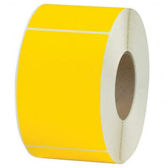 Value Collection - Pack of 4 Rolls, 1,000 Labels per Roll, 4" x 6" Yellow Topcoated Facestock Thermal Labels - Top Tool & Supply