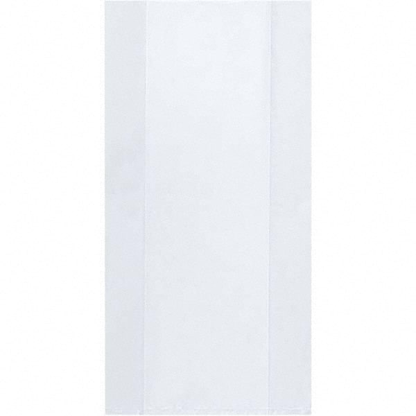 Value Collection - Pack of (1000), 4 x 12" 2 mil Gusseted Poly Bags - Top Tool & Supply