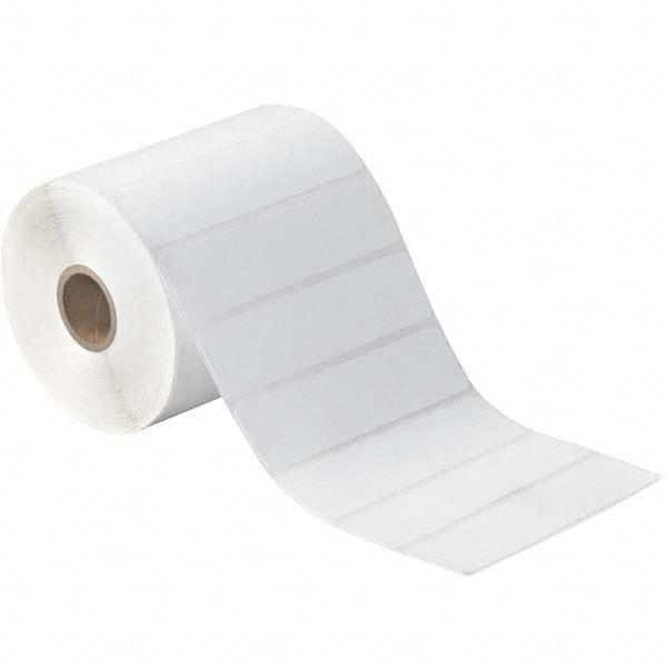 Value Collection - Pack of 12 Rolls, 1,310 Labels per Roll, 4" x 1" White Paper Thermal Labels - Top Tool & Supply