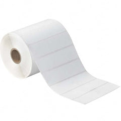 Value Collection - Pack of 12 Rolls, 1,310 Labels per Roll, 4" x 1" White Paper Thermal Labels - Top Tool & Supply