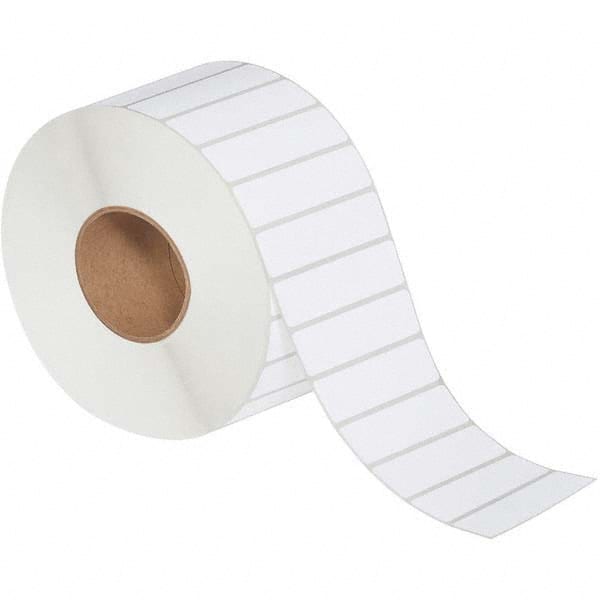 Value Collection - Pack of 4 Rolls, 5,560 Labels per Roll, 4" x 1" White Topcoated Facestock Thermal Labels - Top Tool & Supply