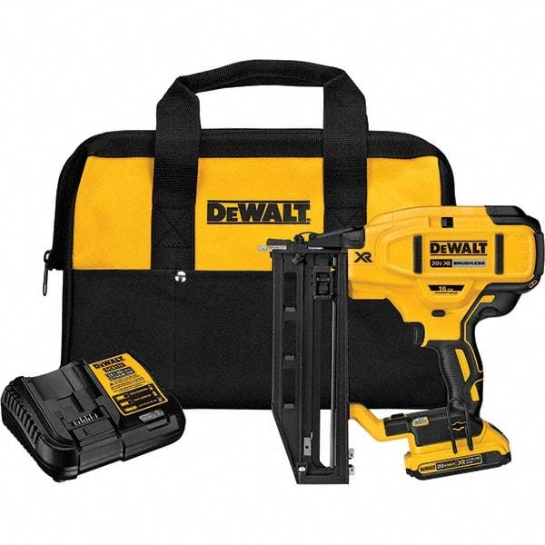 DeWALT - Cordless Nailers Fastener Type: Finish Nailer Kit Nail Length (Inch): 1-1/4 - 2-1/2 - Top Tool & Supply