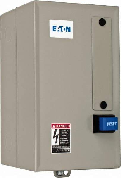 Eaton Cutler-Hammer - 208 Coil VAC, 18 Amp, Nonreversible Enclosed Enclosure NEMA Motor Starter - 3 hp at 1 Phase, 1 Enclosure Rating - Top Tool & Supply