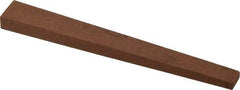 Norton - 4" Long x 1/2" Wide x 1/4" Thick, Aluminum Oxide Sharpening Stone - Taper, Medium Grade - Top Tool & Supply