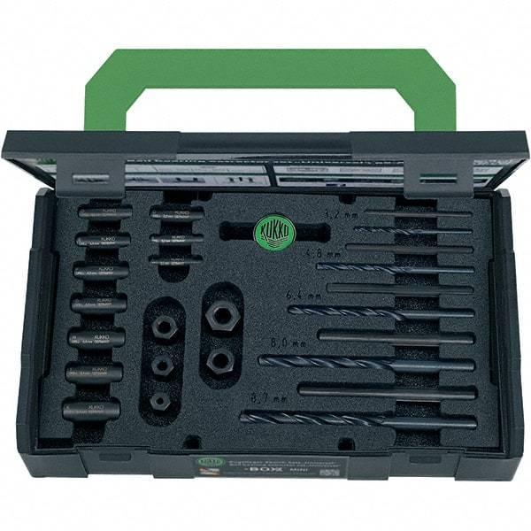 KUKKO - Bolt Extractor Sets Tool Type: Bolt & Screw Extractor Size Range (Inch): 1/4 - 5/8 - Top Tool & Supply