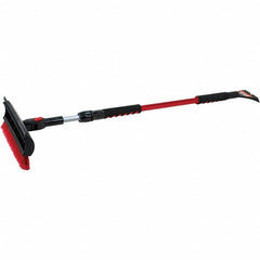 Value Collection - Snowbrushes & Scrapers Type: Telescoping Snowbroom & Ice Scraper Material: Aluminum & Polyethyiene - Top Tool & Supply