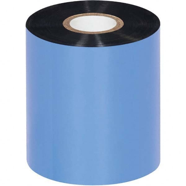 Value Collection - 3.14" x 1476' Black Wax/Resin Thermal Transfer Ribbon - Top Tool & Supply