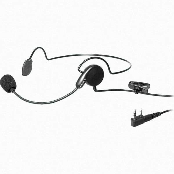 Kenwood - Behind the Head, Boom Microphone Headset with Microphone - Black, Use with Protalk Series Two Way Radios - Top Tool & Supply