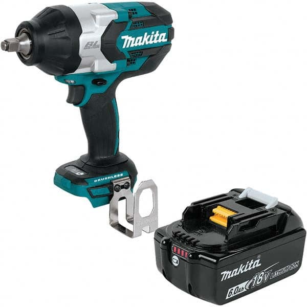 Makita - Cordless Impact Wrenches & Ratchets Voltage: 18.0 Drive Size (Inch): 1/2 - Top Tool & Supply