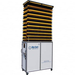 Air-Care - 36" Wide x 36" High x 75" Deep, Air Cleaner Containment Cart - Top Tool & Supply