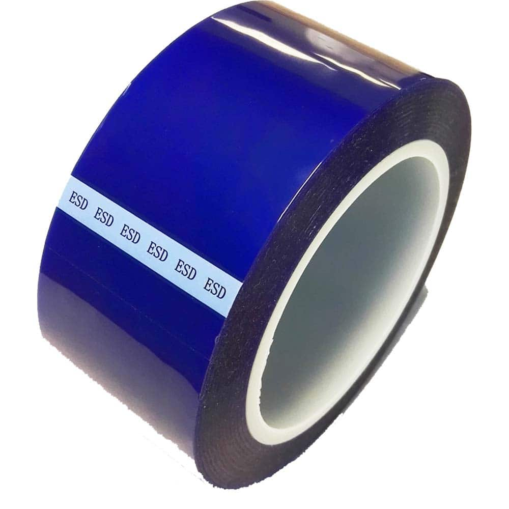 Bertech - Anti-Static Equipment Accessories; Type: ESD Polyester Tape ; Backing Material: Polyester (Film) ; Series: ESDBPT ; Tape Width (Inch): 0.69 ; Tape Length (Feet): 216.00 ; Tape Length (yd): 72.00 - Exact Industrial Supply