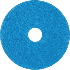 PFERD - Fiber Discs; Disc Diameter (Inch): 4-1/2 ; Abrasive Material: Ceramic ; Grit: 36 ; Center Hole Size (Inch): 7/8 ; Backing Material: Fiber ; Disc Color: Blue - Exact Industrial Supply