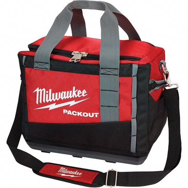 Milwaukee Tool - PACKOUT 3 Pocket, Ballistic Polyester, Red/Black Tool Bag - Top Tool & Supply