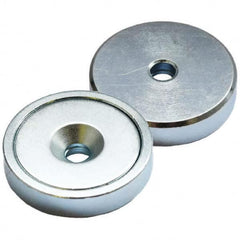 Eclipse - Rare Earth Pot Magnets Rare Earth Metal Type: Neodymium Rare Earth Diameter (Inch): 1.6094 - Top Tool & Supply